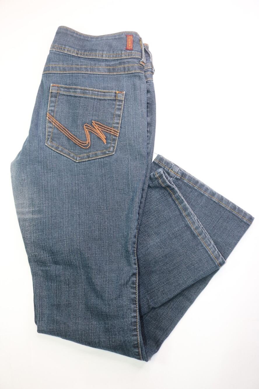 Mixit Denim Medium Wash Bootcut Leg Women's Jeans - Size 8 33W x 31L - Blue